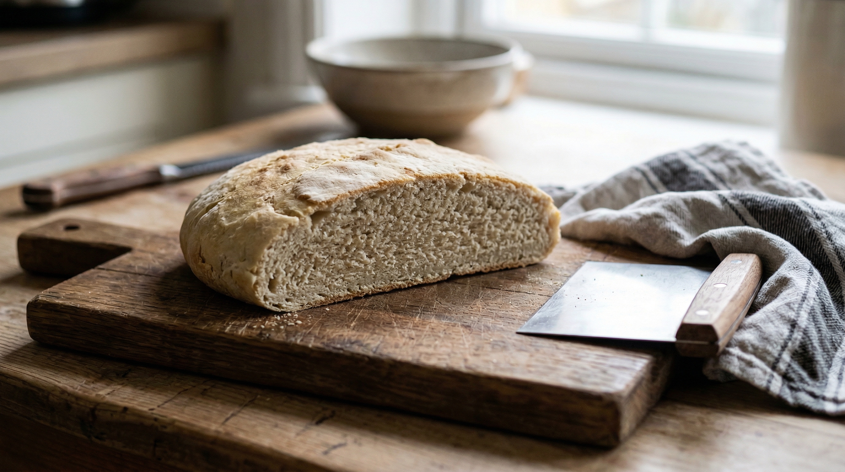 Fladt surdejsbrød — typisk fejl