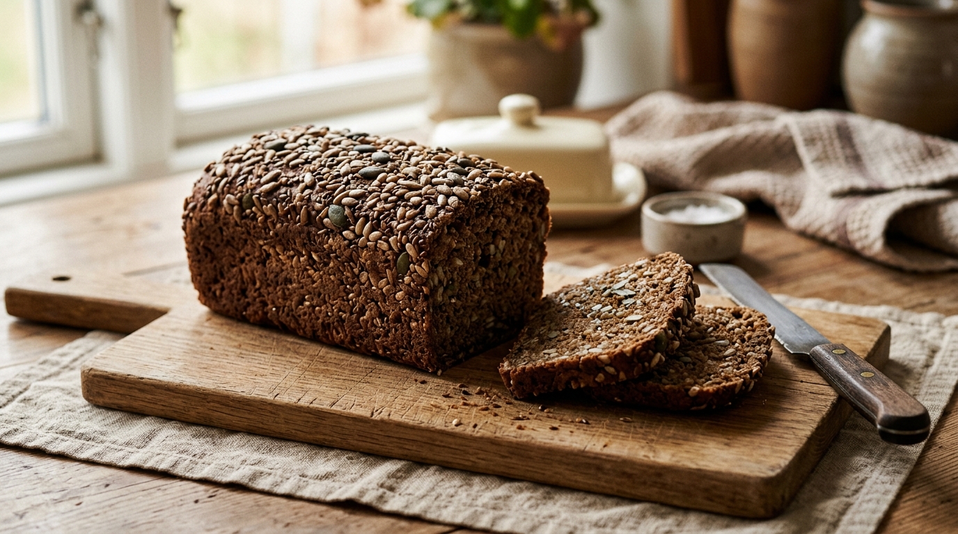Rugbrød med surdej — klassisk dansk opskrift